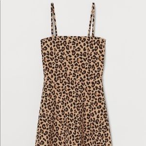 H&M Leopard Print Mini Dress US 8